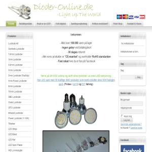 Dioder-Online.dk - Danmarks største udvalg i lysdioder og tilbehør til Danmarks bedste priser.