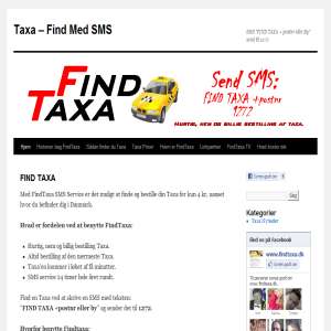 FindTaxa.dk - Bestil din taxa med sms